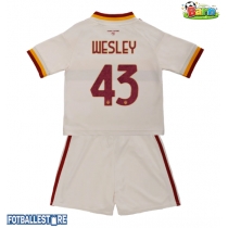 AS Roma Wesley Franca #43 Bortedraktsett Barn 2026-27 Kortermet (+ Korte bukser)